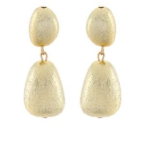 Textured Geometric Shape Dangle Earrings